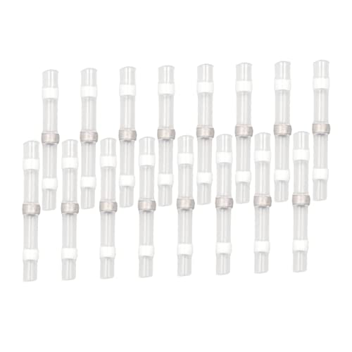 TIDTALEO 200Pcs Seal Connectors Heat Shrink Butt Connector Sleeve for Insulated Electrical Connections Pe Material for Vehicle and Home Wiring