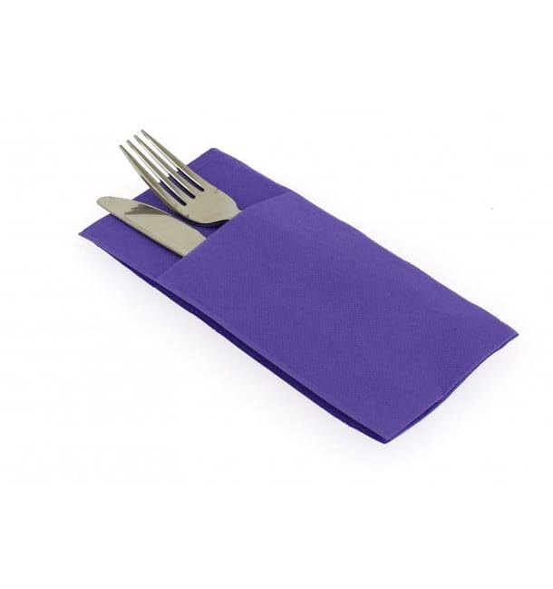 Servilletas Canguro Punta Punta 40 * 40 2 capas- Caja 960 uds. 100% Celulosa (Burdeos)