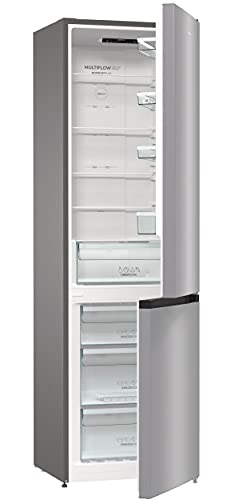 Gorenje NRK 6202 ES4 Frigorífico congelador / 200 cm / 331 litros/NoFrost Plus/IonAir y MultiFlow 360° / CrispZone con regulador de humedad/AdaptTech/FastFreeze/gris metálico