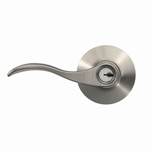 Schlage F51A ACC 619 Accent Door Lever, Keyed Entry Lock, Satin Nickel - Image 8