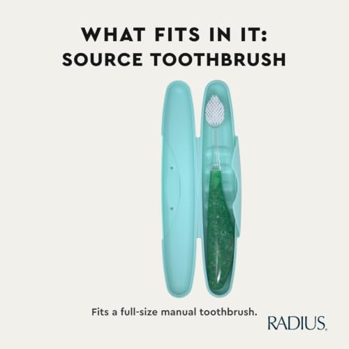 Kit de aseo portátil para viaje y baño con cepillo de dientes verde menta 6