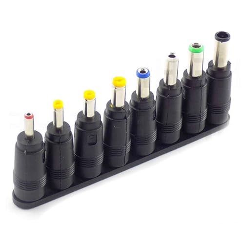 Iuhtrb 8 pz/10 pz Adattatore di Alimentazione Suggerimenti Set di Connettori Convertitore di Potenza Per Soluzione di Ricarica Del Computer Portatile di Tutte Le Marche Connettore