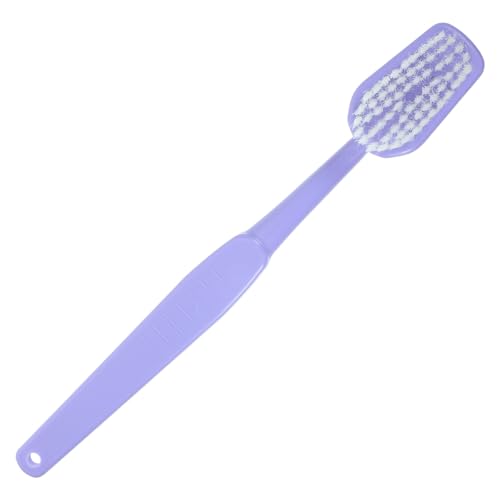Image of POPETPOP Giant Toothbrush Oversized Novelty Toys: Super Toothbrush Pet Grooming Brush - Wonderful Comedy Item for Costume Take Picture Comedy Party Favors (Purple)