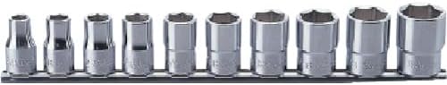 Ko-ken RS4405A/10 1/2 Sq. Dr. Socket Set 3/8-15/16 12 point 300mm 10 pieces