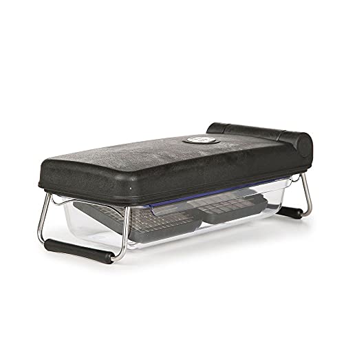 PL8 Professional Chopper, Black - Multi-Functional Vegetable Chopper, Dicer, and Mincer with Sturdy Stainless Steel Frame, Perfect for Onions, Tomatoes, and More