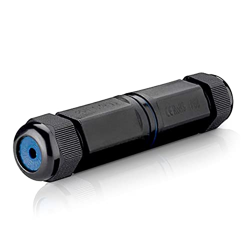 Preisvergleich Produktbild Outdoor Kabelverbinder / CAT6 / IP68 / Modularkupplung Abzweigdose Verbindungsbox Verbindungsmuffe / Wasserdicht / 2x RJ45 Buchse / für 3-8 mm Kabeldurchmesser