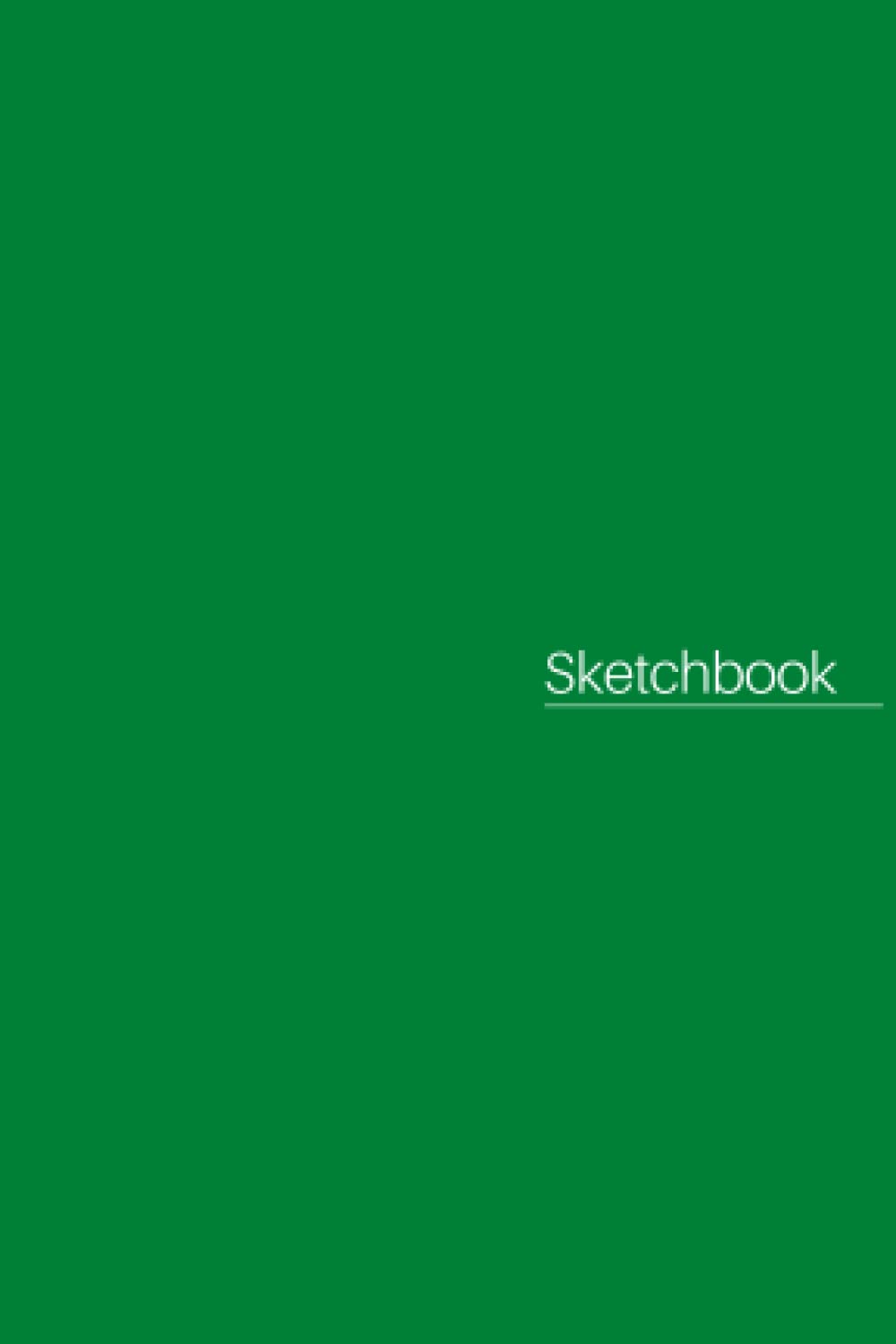 Small Sketch Pad 4x6: Green Mini Simple Sketch Book for Drawing: Tiny Sketchpad Pocket Journal for Sketching and Doodling, 64 Pages
