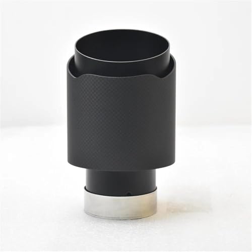 Tuyau d'échappement universel 51mm entrée et 101mm sortie en carbone mat