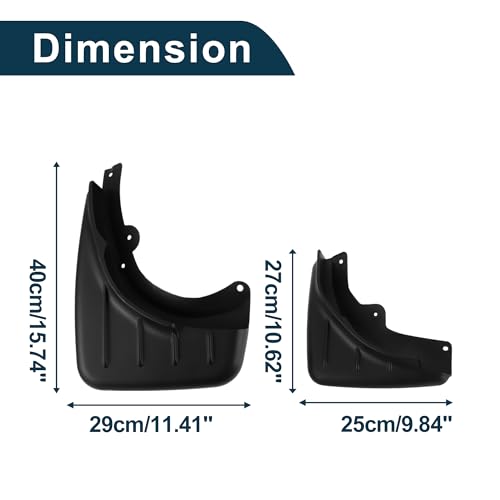 Image of Mud Flaps Splash Guards for Porsche Cayenne 2006-2010 W /Mount Accessories Mud Guards Front and Rear 1 Set