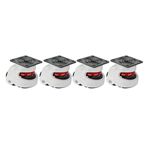Girevole Ruote 4 pezzi 1.5"Retrattile livellatore macchina girevole industriale girevole 330lbs capacità