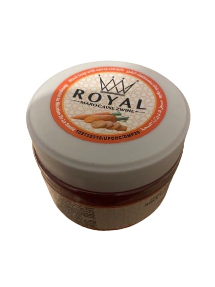 Savon Noir beldi Naturel à la Carotte – Gommage Exfoliant Corps et Visage Nourrissant – 200g