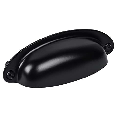 Supkiir Tiradores de estilo vintage de granja de 8,89 cm, color negro Cover