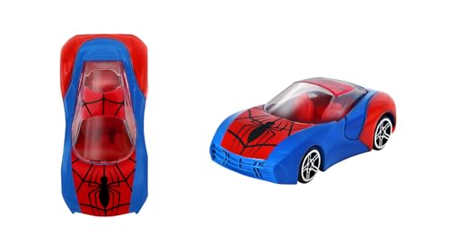 Image of Marvel Go Collection | Knight Speed | Spider-Man | 1:64 Diecast Toy Car | Ages 3 and Up | Collect Them All, Blue