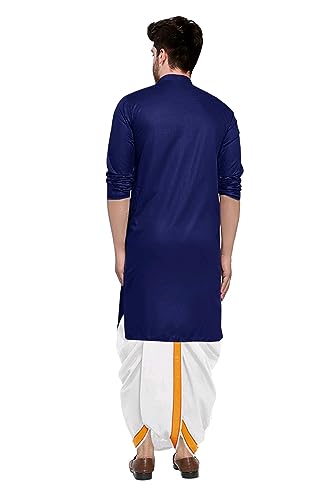 Image of Trustous Kurta Dhoti set for Mens (mahraj dhoti with kurta plain and classis look)
