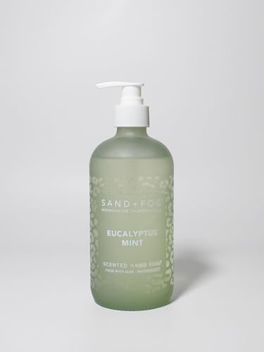 Sand + Fog Eucalyptus Mint - Scented Liquid Hand Soap - Moisturizing Hand Soap - Made with Aloe - Paraben Free- 15.7 oz