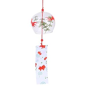 VOSAREA Japanse windgong wind klokken handgemaakt glas home decors Japanse kersenbloesem windgong hangende decoraties