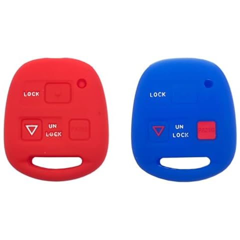 Replacement Remote Key Shell Case Cover fits for Lexus ES GS GX is LS LX RX SC ES300 ES330 GS300 GS400 GS430 GX470 IS300 LS400 LS430 LX470 RX300 RX330 RX350 RX400h RX450h SC430 (Red+Blue) Cover
