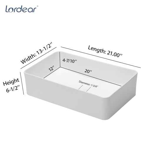 image for Lordear Vessel Sink Rectangle 21