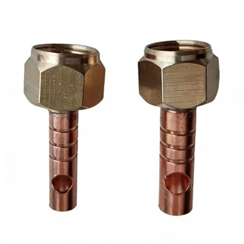 Copper Tube Fitting Adapter - M16 Thread, 8mm/10mm Sizes, Industrial Plumbing Connector,10 pcs (M16 Lower Joint 10mm Copper Tube-Free Aluminum Cap)