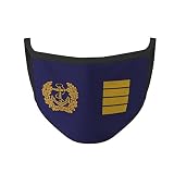 Copytec Mundmaske Marine Kapitän zur See Fregatte Bundeswehr Schulterklappe Navy #36046