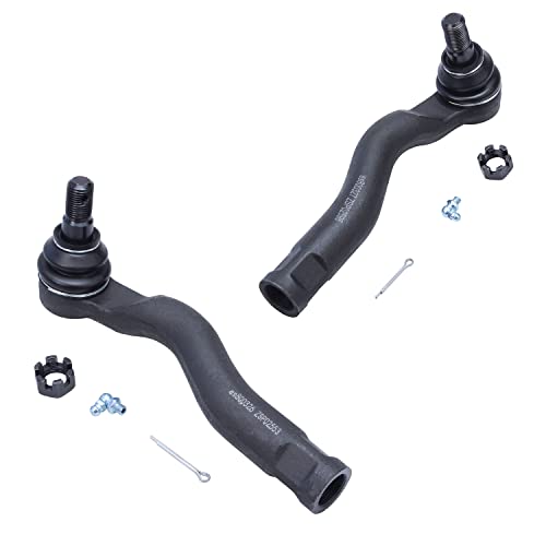 Image of Detroit Axle - 8pc Front End Kit for 2007-2021 Toyota Tundra, 2008-2022 Sequoia, 2 Upper Control Arms w /Ball Joints 4 Tie Rods 2 Boots 2009 2010 2011 2012 2013 2014 2015 2016 2017 2018 2019 2020