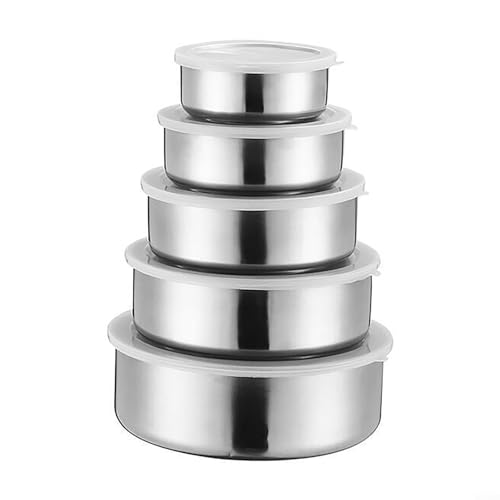 Set de 5 Tazones de Acero Inoxidable para Cocina miniatura 1