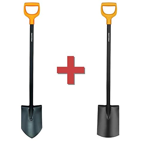 Fiskars Gartenarbeits-Set: Solid Spaten spitz und Solid Spaten rund im Vorteilspaket Cover