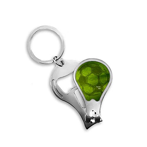 Coupe-ongles de sport football vert pour vos sacs de vestiaire
