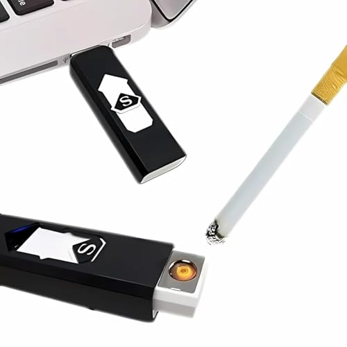 Drumstone (๐๐ฉ๐๐๐ข๐๐ฅ ๐๐ ๐๐๐๐ซ๐ฌ ๐๐๐ซ๐ซ๐๐ง๐ญ๐ฒ) USB Rechargeable Windproof Cigarette Lighter โ Flameless Electronic Pocket Lighter for Travel, Office & Outdoor Use โ Portable, - Image 7