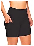 Reebok Women's Compression Running Shorts - High Waisted Performance Gym Yoga & Workout Bike Short-5...