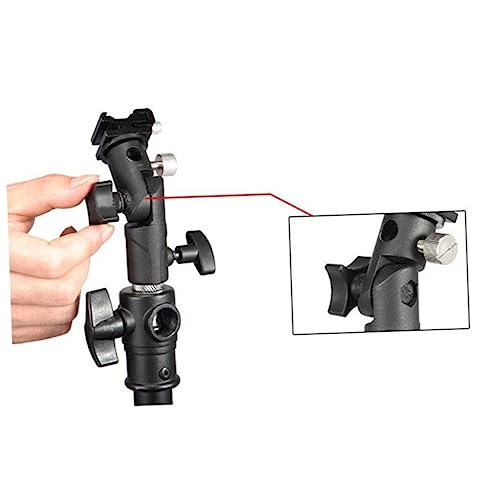 Soporte para flash de zapata y paraguas DOITOOL compatible con cámaras y estudio, pack de 2 4