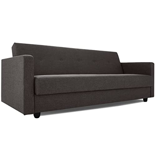 Image of Urban Basics Anamos 3 Seater Fabric Sofa (Dark Grey)