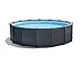 Produktbild Intex Frame Pool Set Graphit Ø 478 x 124 cm, Pool, Sandfilter, Abdeckplane, Bodenschutzplane, Sicherheitsleiter, GS, 26384GS, Grau