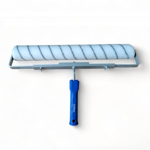 Profesius 50cm Bodenbeschichtungswalze Bodenrolle Großflächenwalze + Verstellbügel, Bodenrolle für Beschichtung & Industrieböden