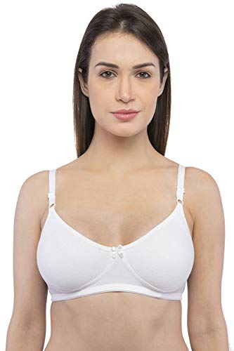 vip feelings Women's Cotton Non-Padded Non-Wired Full-Coverage Essential Bra - Allure Assorted Solid Colours (Pack of 1)-picture-14