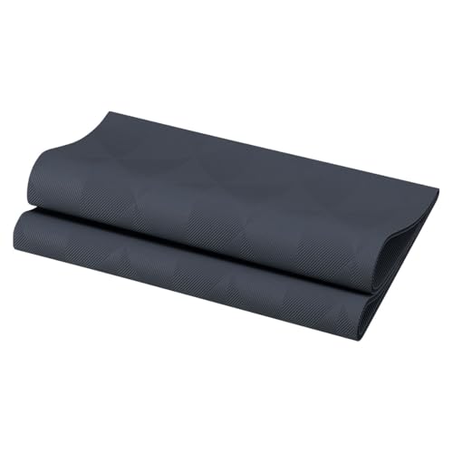 Duni Elegance-Servietten Crystal schwarz, 40 x 40 cm, 40 Stück