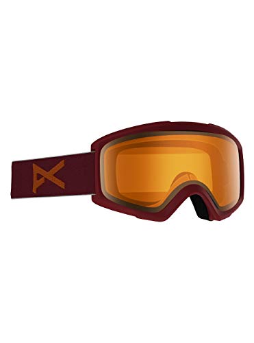 Anon Herren Helix 2.0 Non Mirror Snowboard Brille, Maroon/Amber