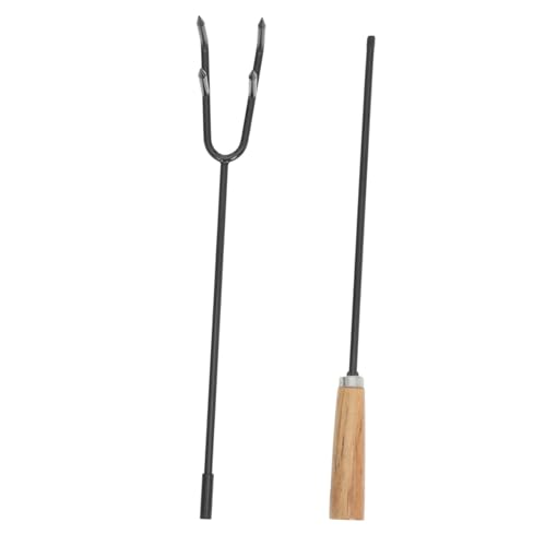 CIYODO Indoor/Outdoor Fire Pit Tongs Ash Removal Fire Hook Bonfire Poker Log Grabber Long Handled