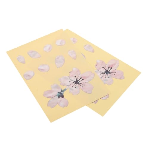 ULDIGI 2個 ギターデ アコースティックギターステッカー 楽器デ ベースフレットステッカー 自己粘着ステッカー パーティーギターの装飾 創造的な指板ステッカー 塩ビ ピンク