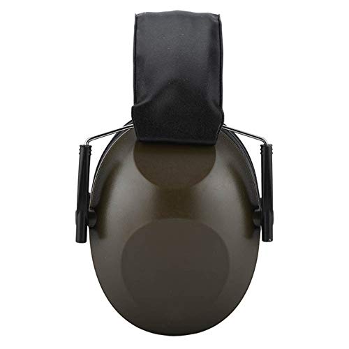 Denash Compact Size Safety Ear Muffs, Noise Reduction Black Earmuff, for Hunting Shooting (Green)