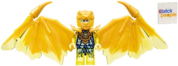 LEGO Ninjago Crystalized Jay Golden Dragon Minifig with Lightning Sword