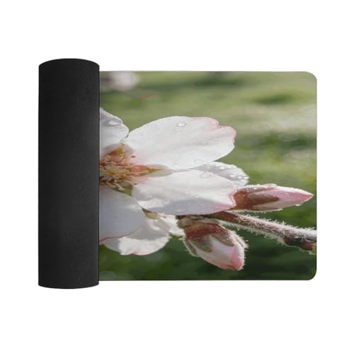 Branches with Almond Blossom Desk Pad 30x60 cm Rubber miniatura 3