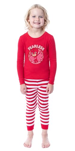 PJ Masks Show Girls' Toddler Child Owlette Fearless Tight Fit Sleep Pajama Set