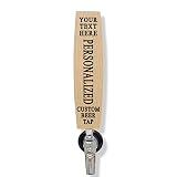 Custom Personalized Beer Tap Handle Barrel Stave Shape Oak Cherry Walnut. Engraved Personalized Text. For Tap Room, Bar, Brewery, Kegerator