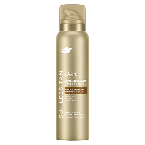 Dove Summer Revived Gradual Self Tan Mousse, Medium to Dark Skin, 150 ml