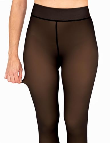 HUE Women’s Faux Sheer Fleece Lined Tights4