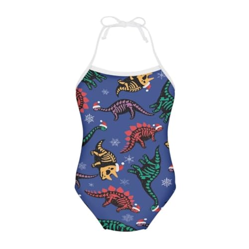 Image of Girl Funny Cute Beach Sport Halter One Piece Swimsuit Bathing Suit for 3-10 Year
