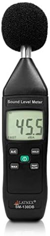 SM-130DB Digital Decibel Meter Reader and Sound Level Meter Type 2 with Calibration Certificate. Measurement Device for Environmental and Mechanical Noise Monitor - Manufacturing, Office, Classroom