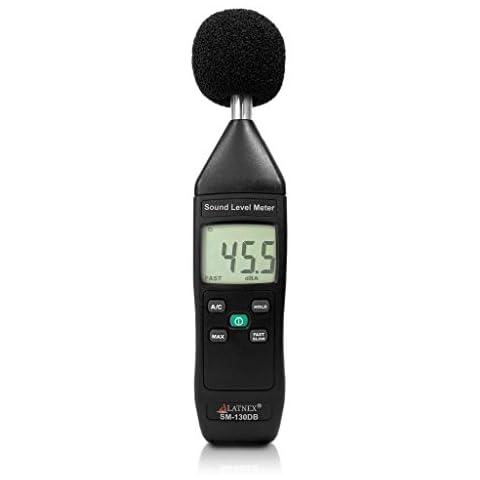 SM-130DB Digital Decibel Meter Reader and Sound Level Meter Type 2 with Calibration Certificate. Measurement Device for Environmental and Mechanical Noise Monitor - Manufacturing, Office, Classroom Cover