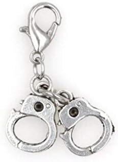 Mini Handcuffs Clip on Charm Perfect for Necklaces and Bracelets 96T image 2
